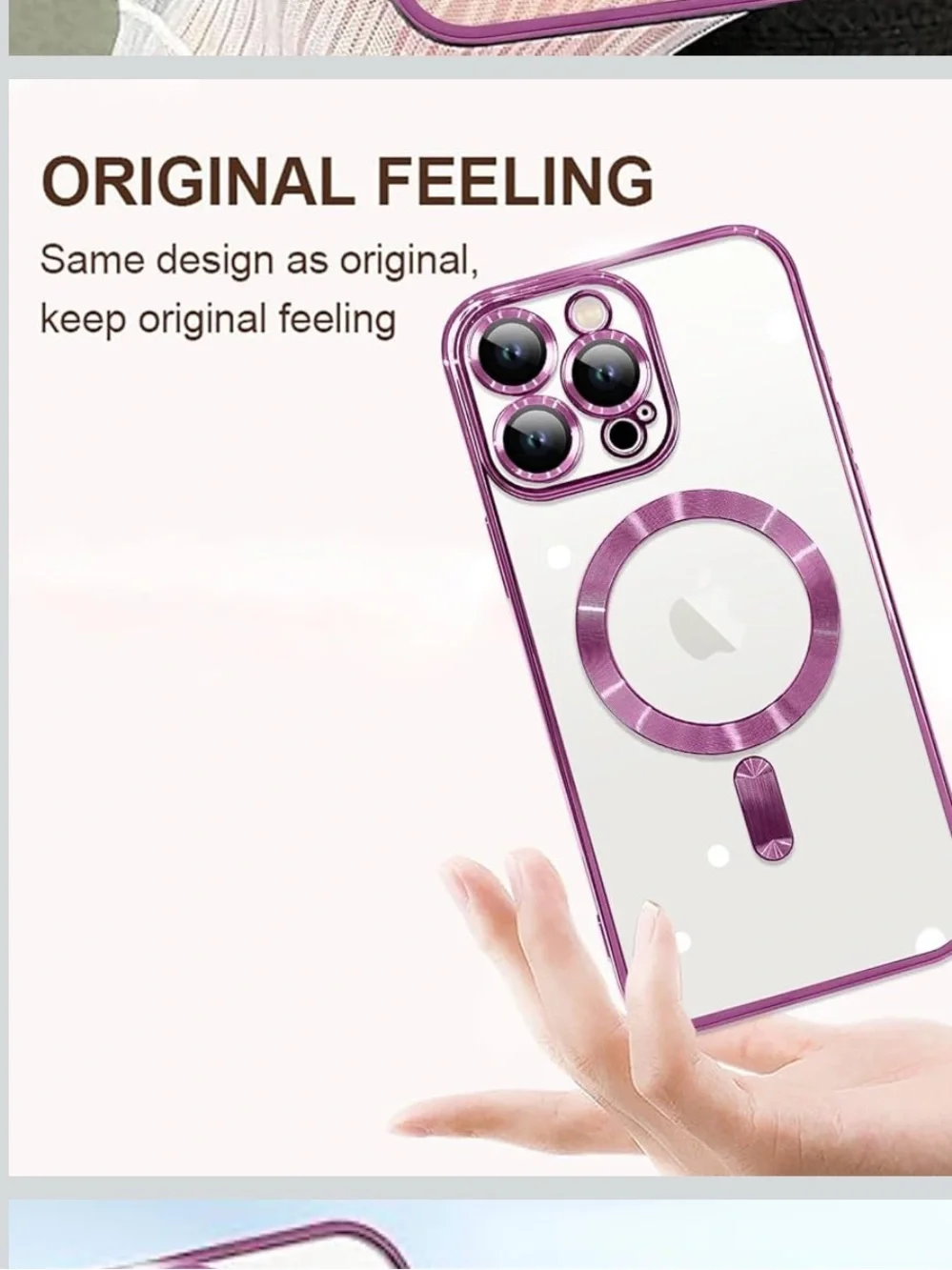 ZIYE Magnetic Case Made for iPhone 16 Pro Max 6.9 Inch MagSafe Pink